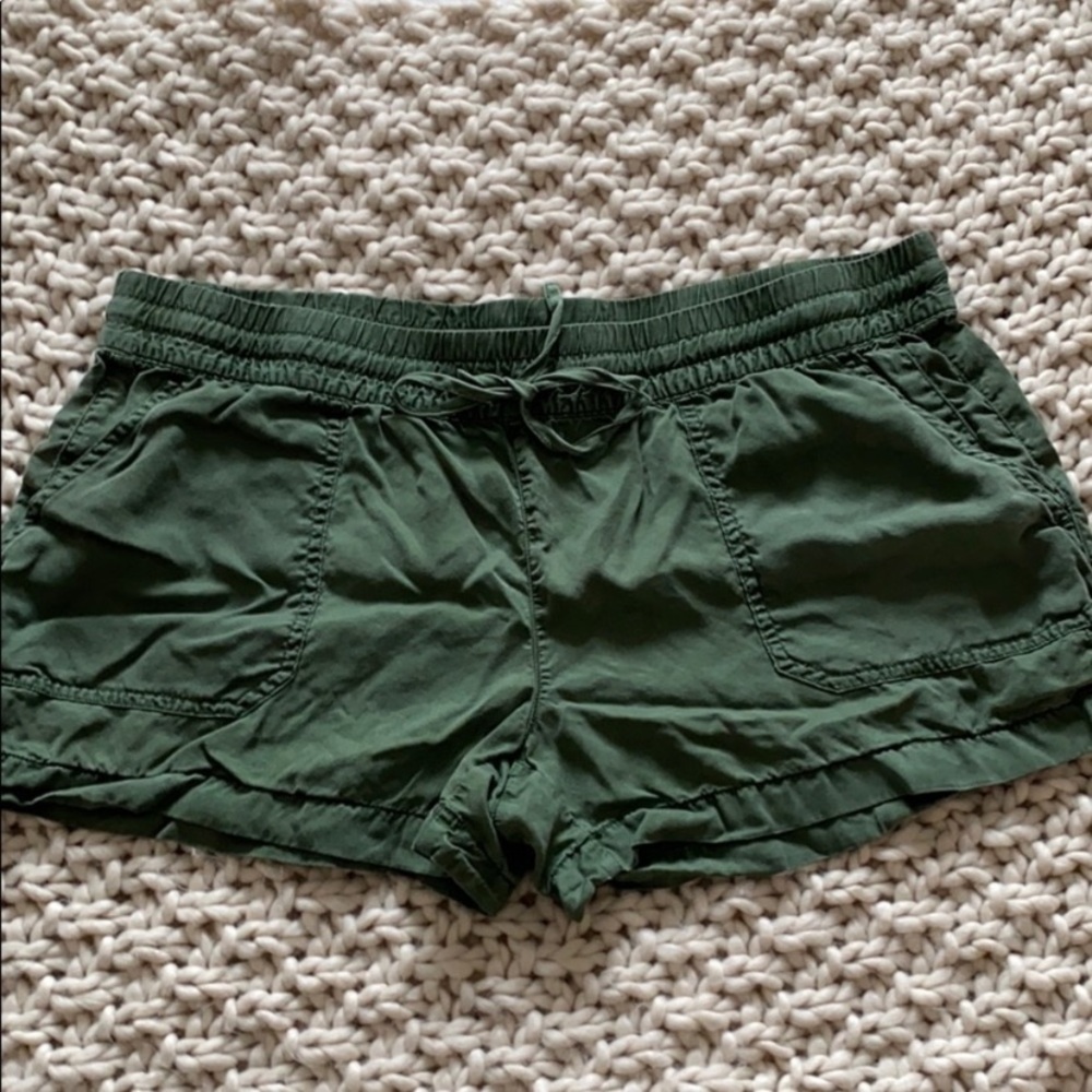 Army green shorts